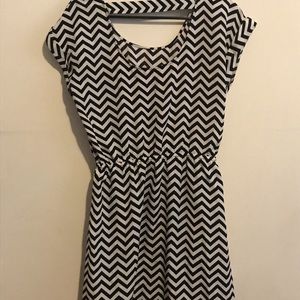 Black and white dress